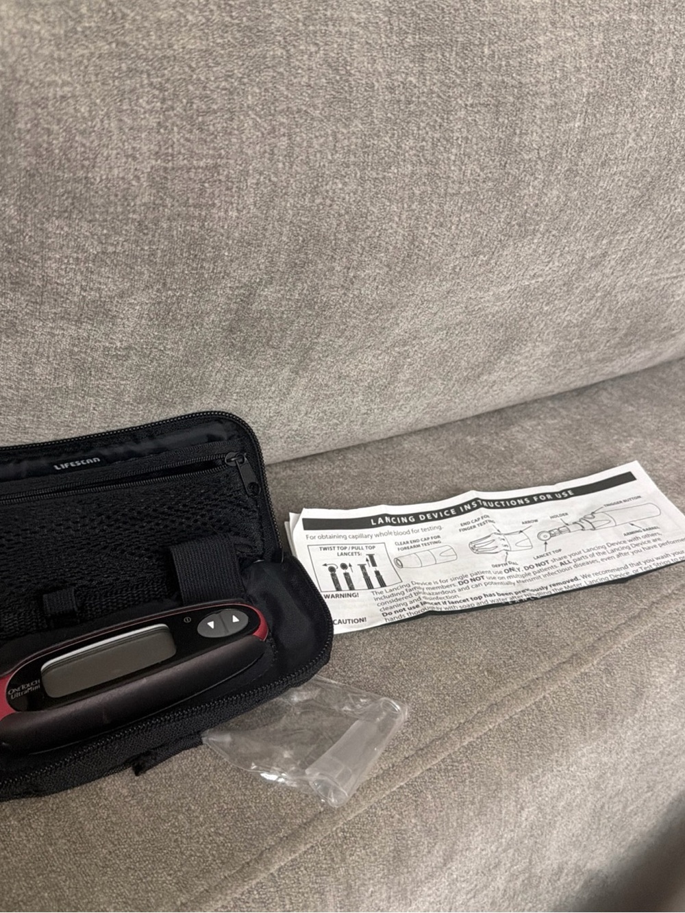 OneTouch UltraMini Blood Glucose Meter Device With Case